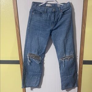 PacSun Women’s Relaxed Blue Ripped Jeans